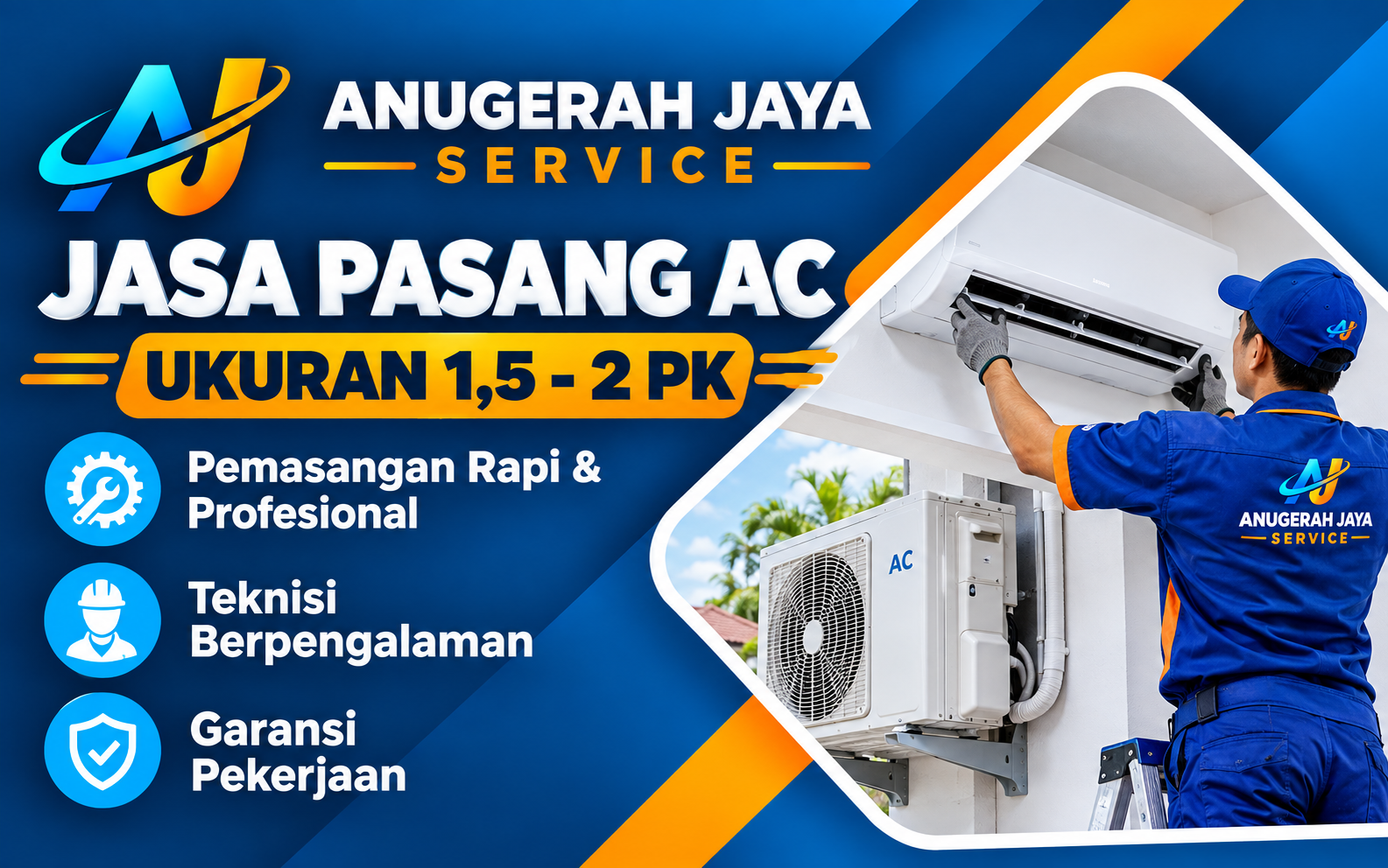 Pasang AC 1,5-2 PK