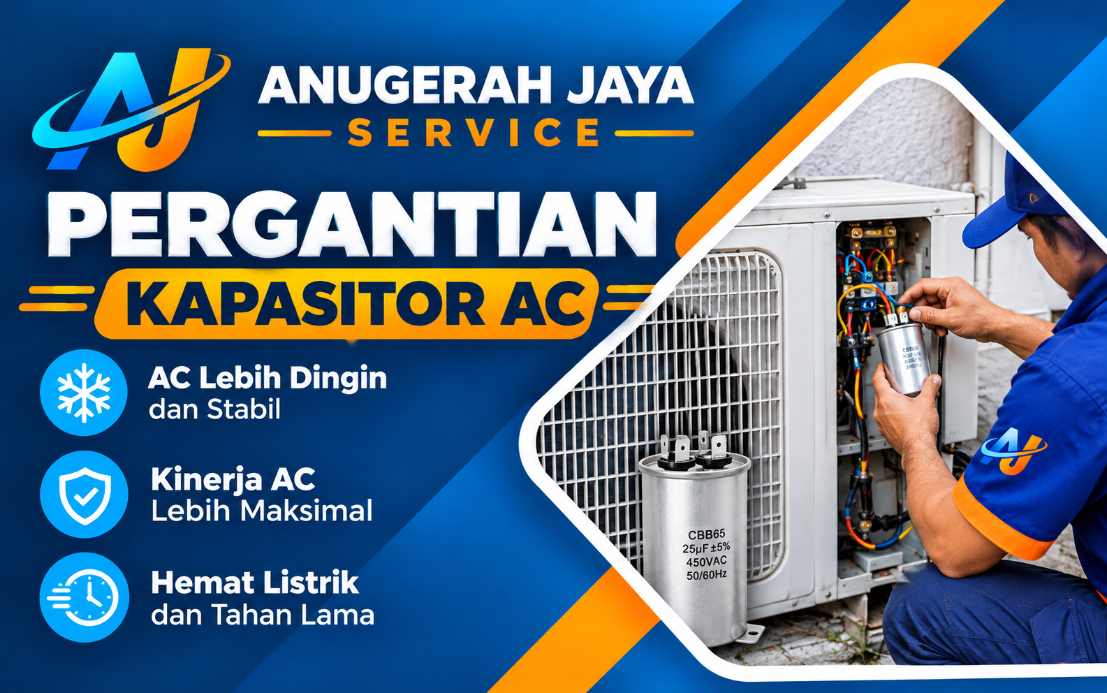 Ganti kapasitor AC